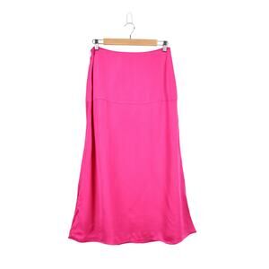 Everlane Women's Hammered Satin Slip Skirt Pink Size 4 NWOT